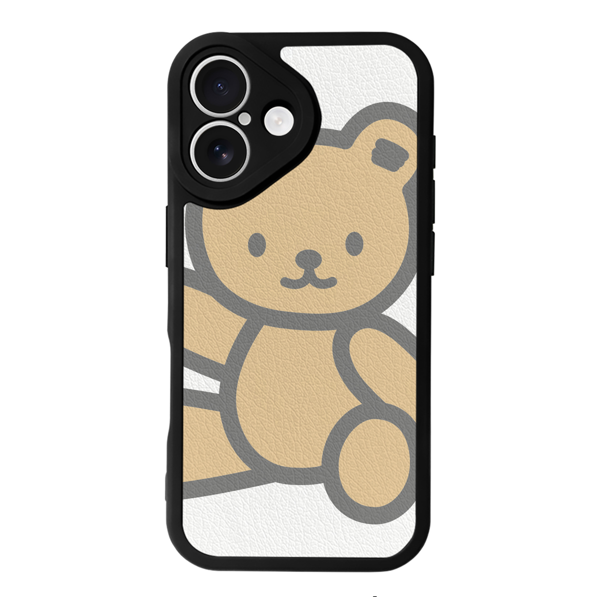 （画像用） Hello Kitty ハローキティ 【iPhone 16シリーズ対応】シリコンスマホケース（レザー調） 材質：シリコン